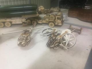 Интересный макет 3D-модель военного вертолёта для лазерной резки комплект для самостоятельной сборки