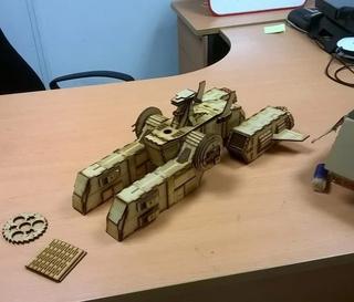 Интересный макет 3D-модель для лазерной резки белая основа SCV-70 файл DXF