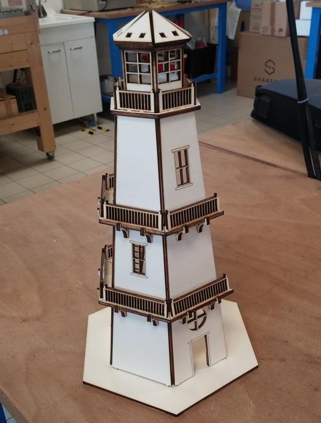 Макет 3D-модель игрушечного маяка для лазерной резки МДФ файл DXF — изображение 6