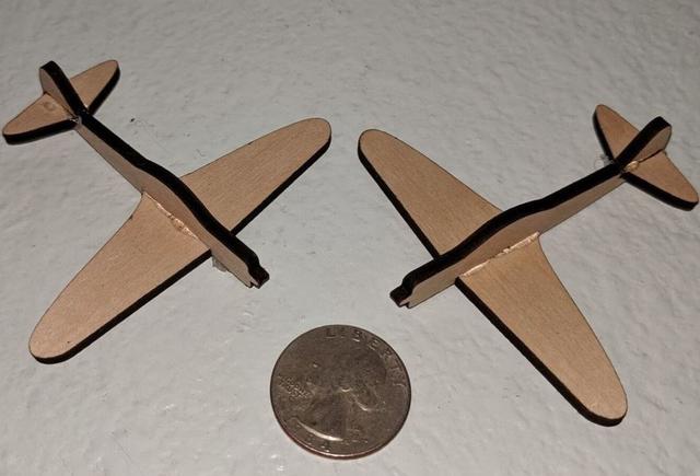 Макет 3D-модель истребителя Mitsubishi A6M Zero для лазерной резки формат DXF