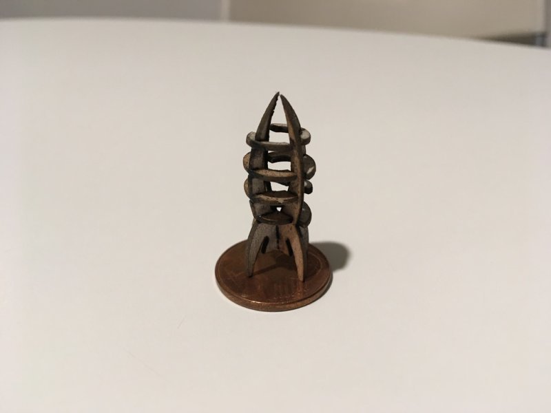 Макет 3D-модель ракеты для лазерной резки формат dxf