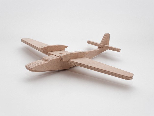 Макет 3D-модель самолёта Dornier Do 26 для лазерной резки файл DXF
