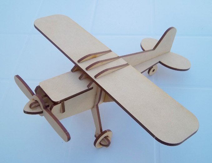 Макет 3D-модель Cessna для лазерной резки