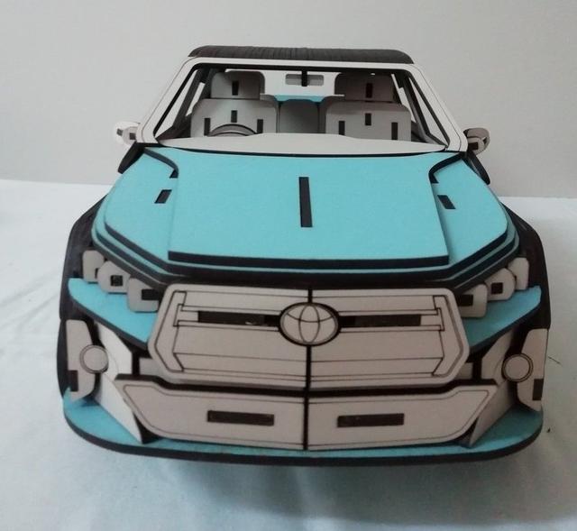 Макет 3D-модель Toyota Hilux для лазерной резки — изображение 2