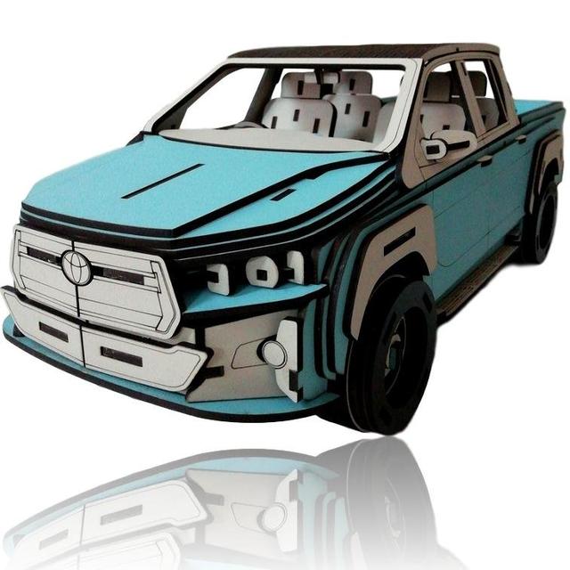 Макет 3D-модель Toyota Hilux для лазерной резки — изображение 3