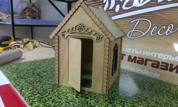 Макет 3D-пазл Дом для лазерной резки