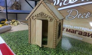 Интересный макет 3D-пазл Дом для лазерной резки