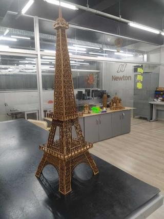 Интересный макет 3D-пазл Эйфелева башня для лазерной резки 640 мм