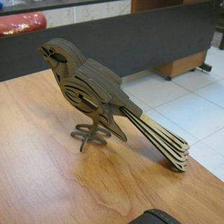 Интересный макет 3D-пазл в виде воробья макет для лазерной резки SVG-файл