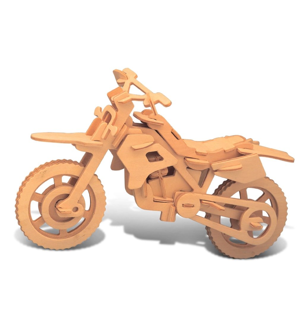 Макет 3D-пазл в виде мотоцикла для лазерной резки дерево файл PDF