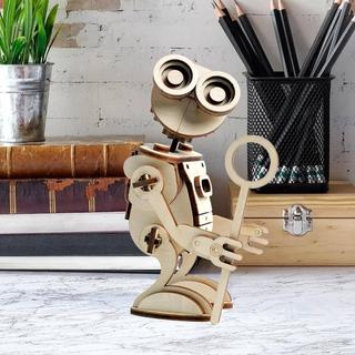 Интересный макет 3D-пазл в виде робота макет для лазерной резки по дереву