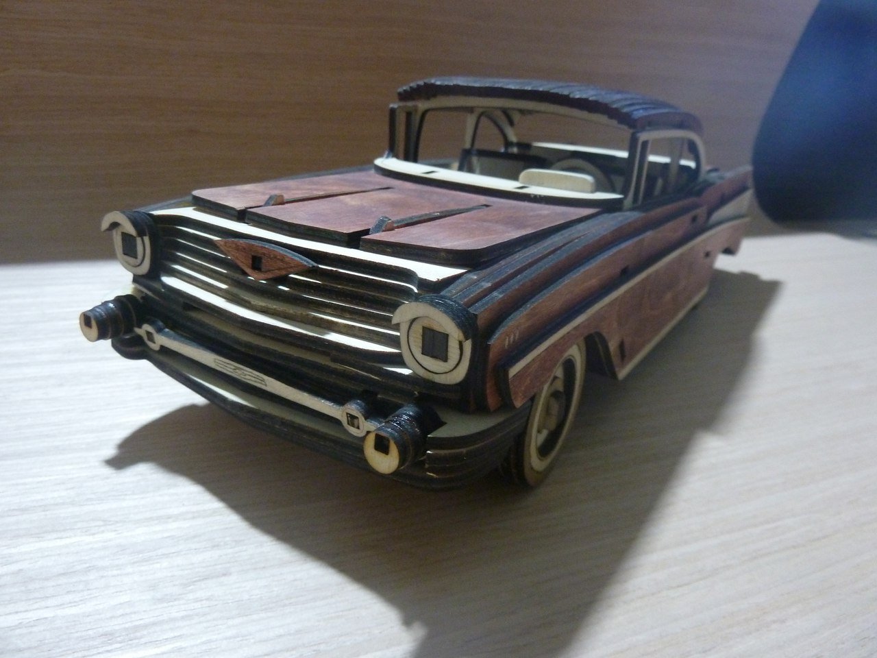 Макет 3D-пазл в виде Chevrolet Bel Air 1957 года для лазерной резки