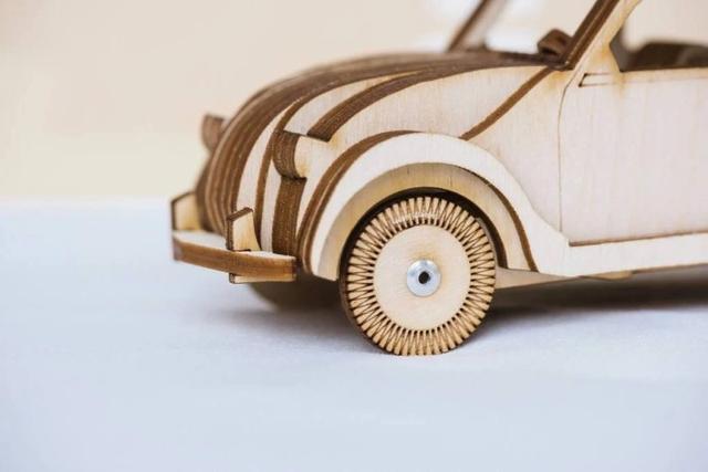 Макет 3D-пазл в виде Citroen 2CV макет для лазерной резки формат DXF — изображение 4