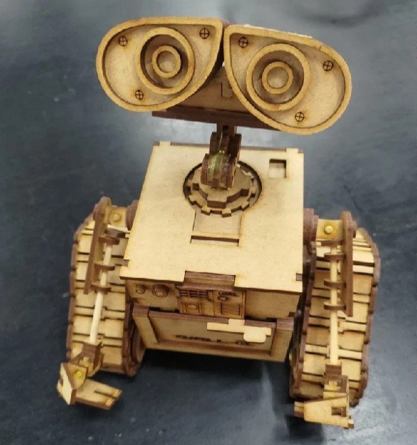 Макет 3D-пазл для лазерной резки по образу Уоллеса WALL-E