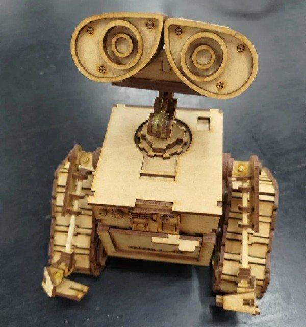 Макет 3D-пазл для лазерной резки по образу Уоллеса WALL-E — изображение 19