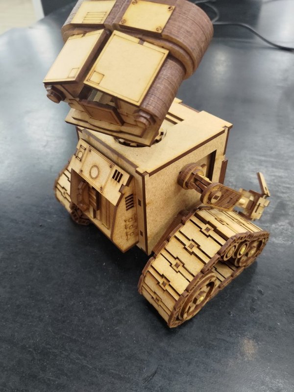 Макет 3D-пазл для лазерной резки по образу Уоллеса WALL-E
