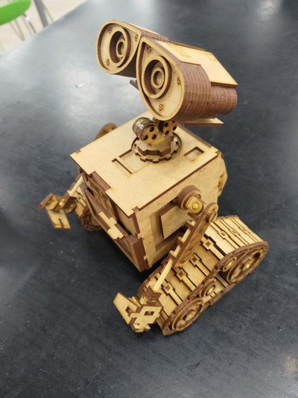 Макет 3D-пазл для лазерной резки по образу Уоллеса WALL-E — изображение 3