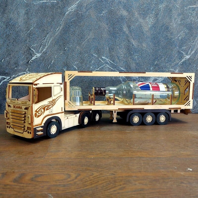 Макет 3D-пазл по образу Scania R580 для лазерной резки