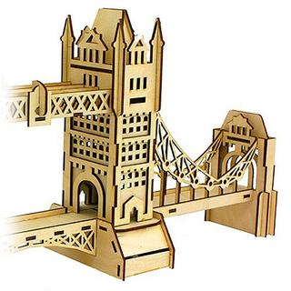 Интересный макет 3D-пазл с изображением Лондонского Тауэрского моста макет для лазерной резки