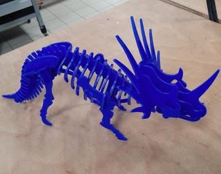 Интересный макет 3D-пазл стиракозавр динозавр для лазерной резки файл DXF