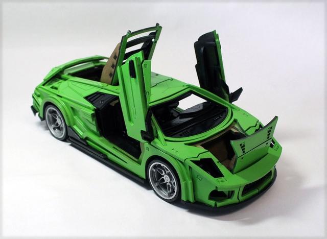 Макет 3D-пазл Lamborghini Murcielago для лазерной резки — изображение 2