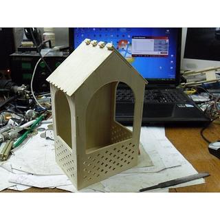 Интересный макет 3D-пазл-кормушка для птиц макет для станка формат DXF