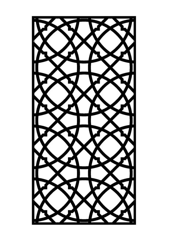 Макет DXF-файл для лазерной резки вариант 3