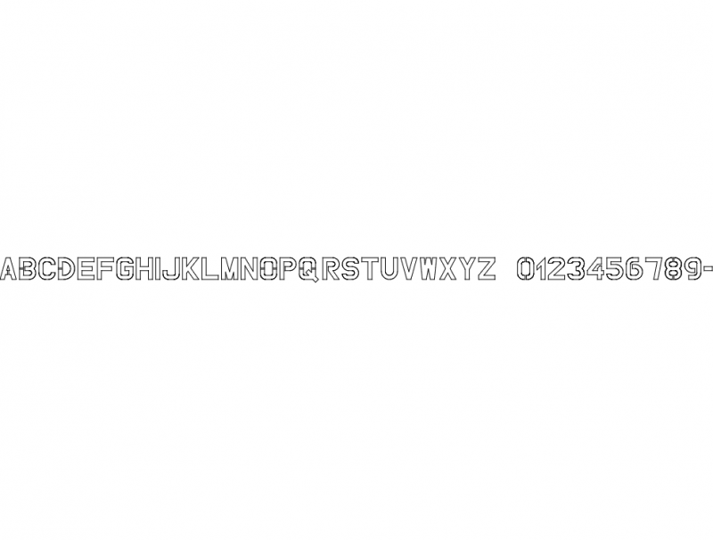 Макет DXF-файл макета ABCDEFGH для лазерной резки