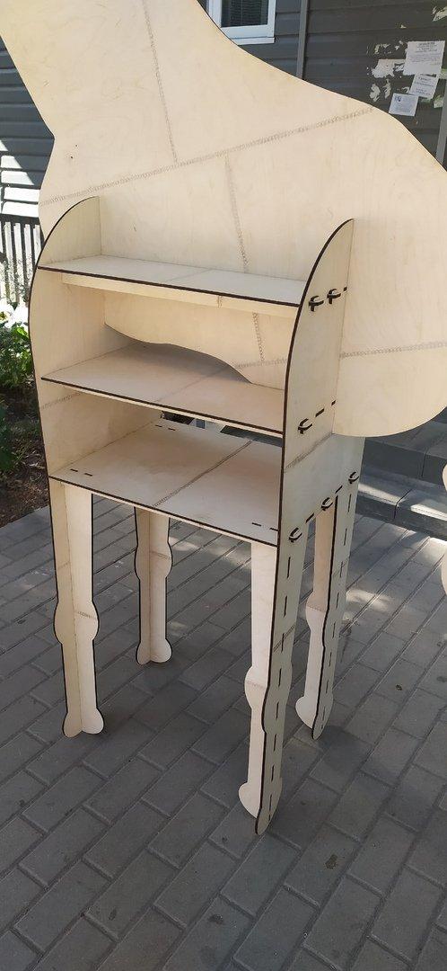 Макет Giraffe книжная полка-игрушка для лазерной резки — изображение 2
