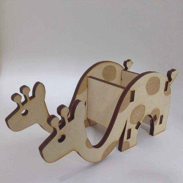 Макет Giraffe телефон и подставка для ручек для лазерной резки 6 мм макет для станка — изображение 2