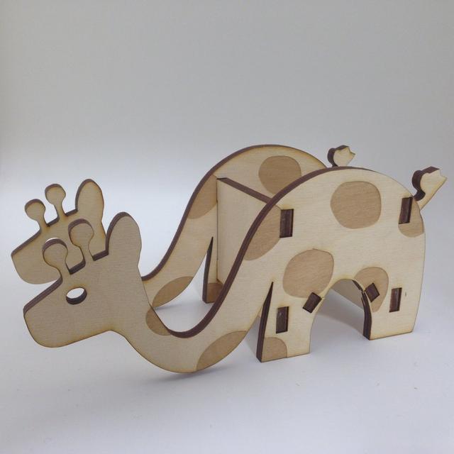 Макет Giraffe телефон и подставка для ручек для лазерной резки 6 мм макет для станка — изображение 3