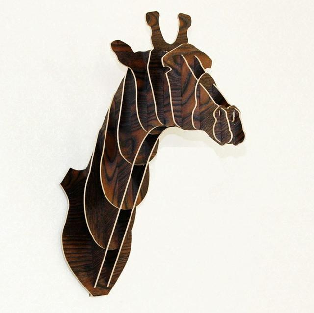 Макет Giraffe wall trophy чертёж для ЧПУ для лазерной резки