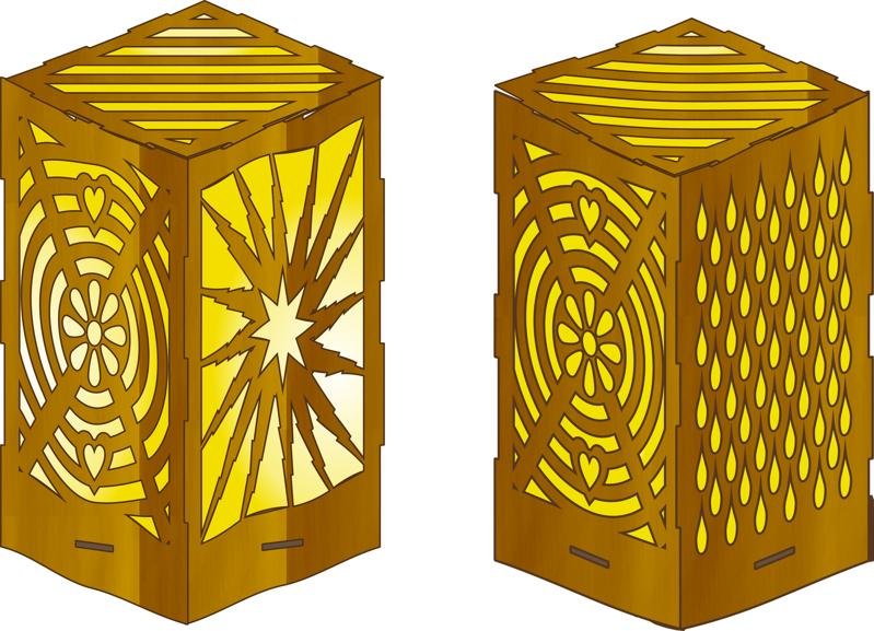 Макет Luminaria макет для станка dxf файл