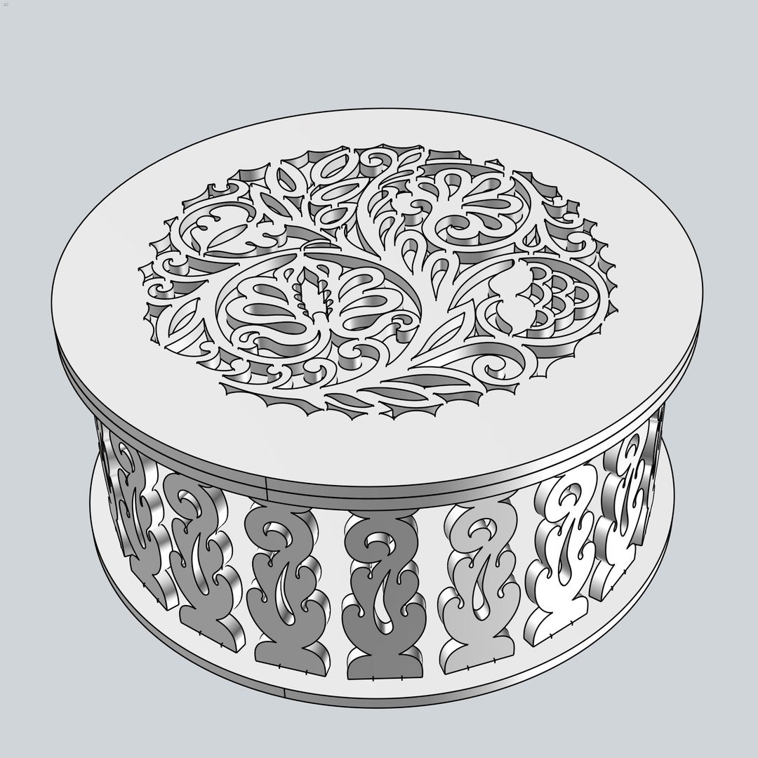 Макет Nitochniza макет для станка dxf файл