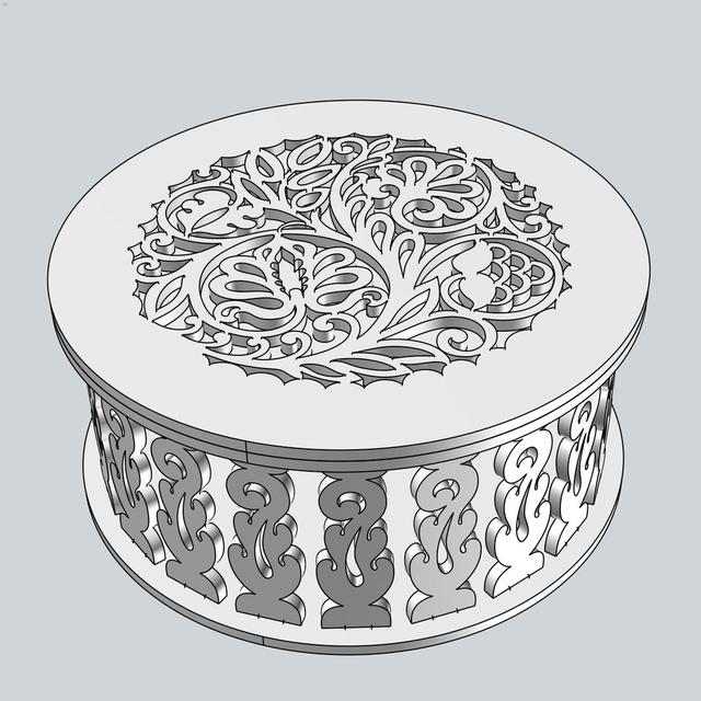 Макет Nitochniza макет для станка dxf файл
