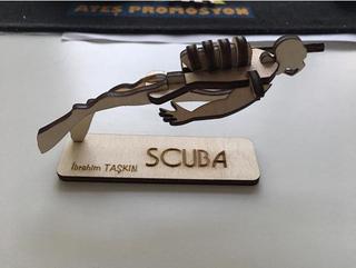 Интересный макет Scuba макет для лазерной резки в формате dxf