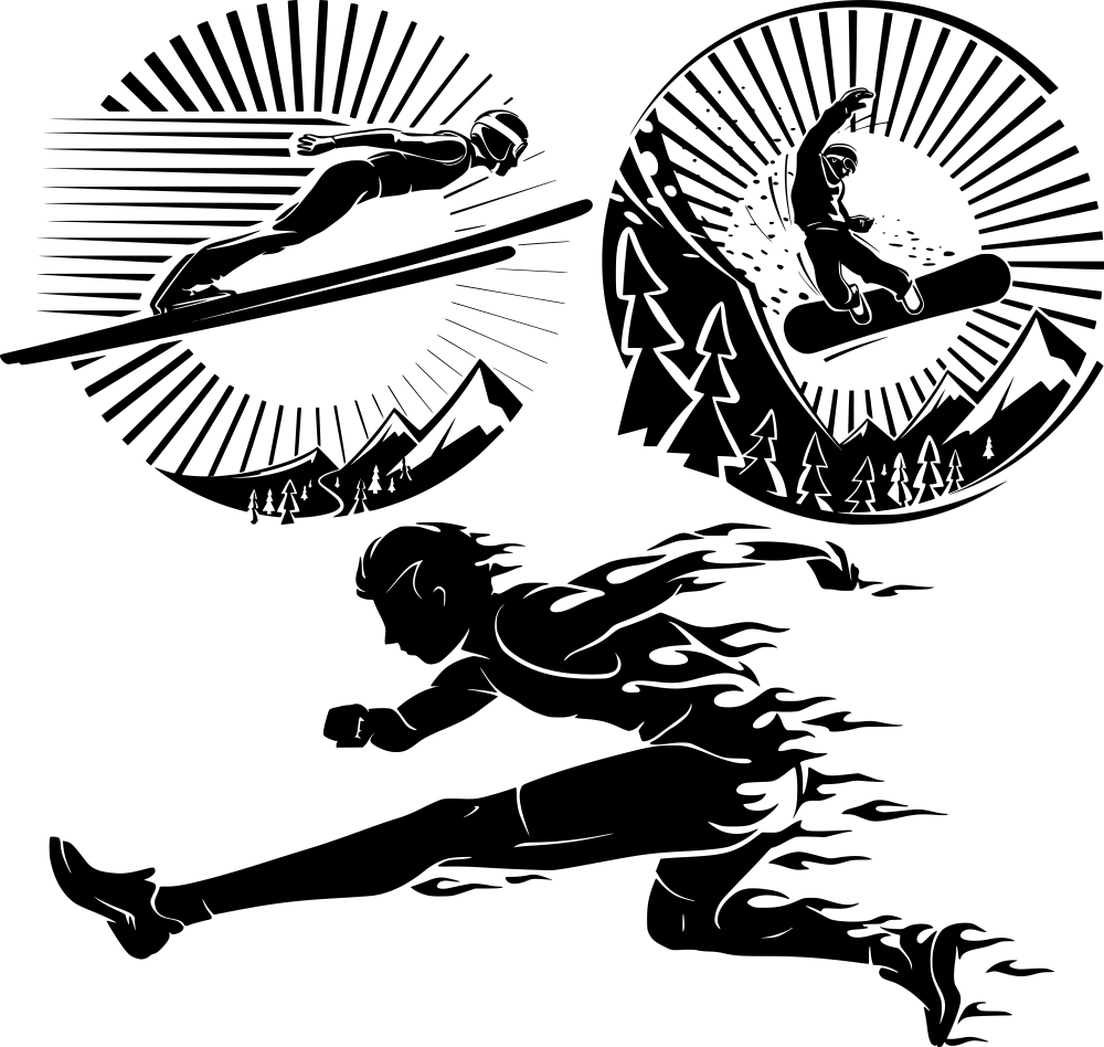 Макет athletes для гравировки макет для станка