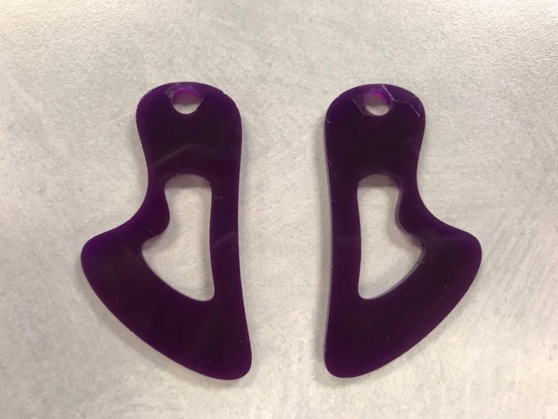 Макет earrings серьги для лазерной резки