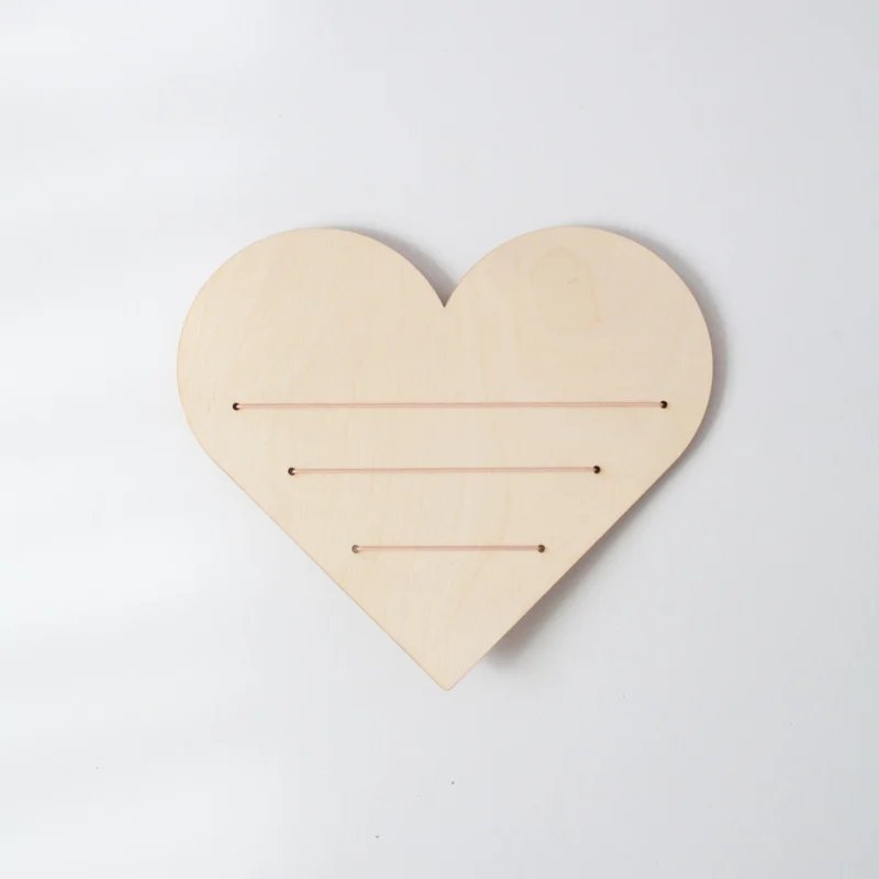 Макет personalised gift  сердце из сухоцветов для лазерной резки